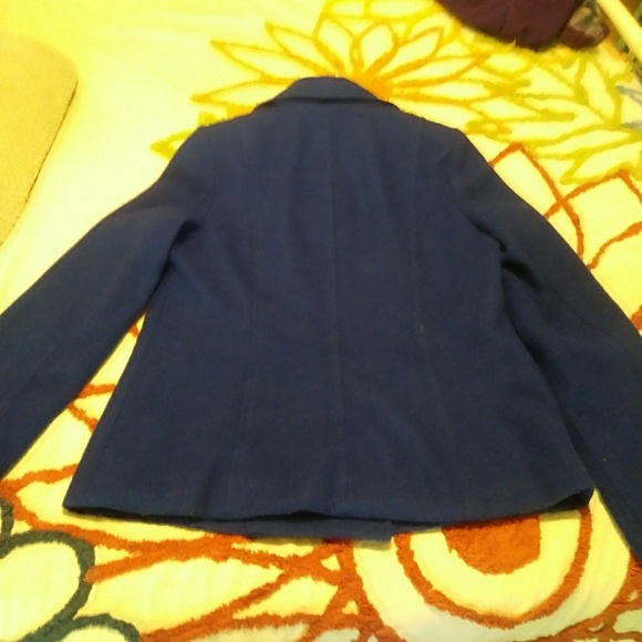 Old navy royal blue pea coat - Picture 2 of 3